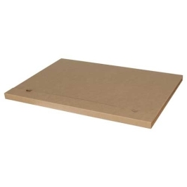 53x38x2cm Single Corrugated Locked Box - Kraft - 2