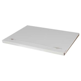 53x38x2cm Box - 1 Desi Box - Single Corrugated Table Box - White - 2