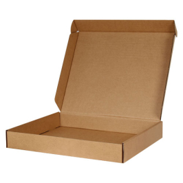 57x46x8cm Double Slotted Locked Box - Kraft - 1