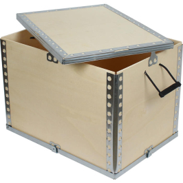 60x40x40cm Wooden Cargo Crate - 2