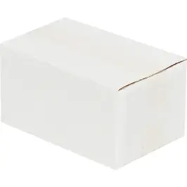 6,5x3,5x3cm Single Corrugated White Box - 3