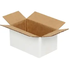 6,5x3,5x3cm Single Corrugated White Box - 2