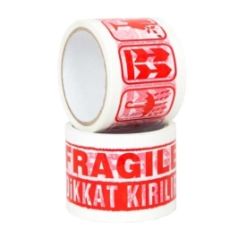 70x40 Warning Fragile Warning Printed Packing Tape - 3