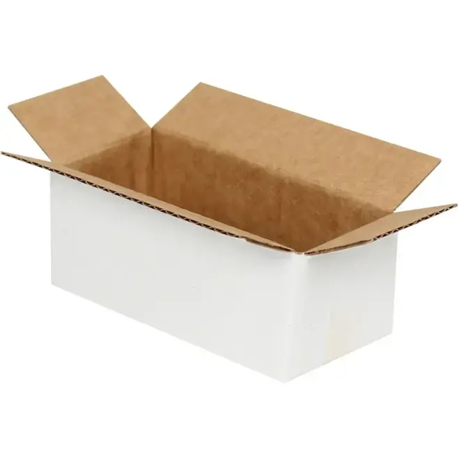 8,5x3,5x3cm Single Corrugated White Box - 2