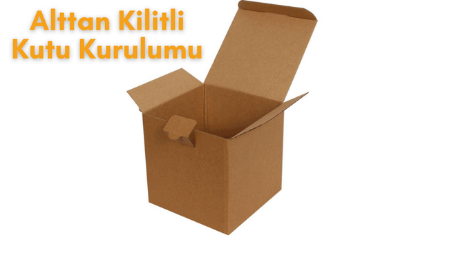 10,5x10,5x10,5cm Kilitli Kutu - 0,4 Desi Kutu - Tek Oluklu Kutu - Kraft - video