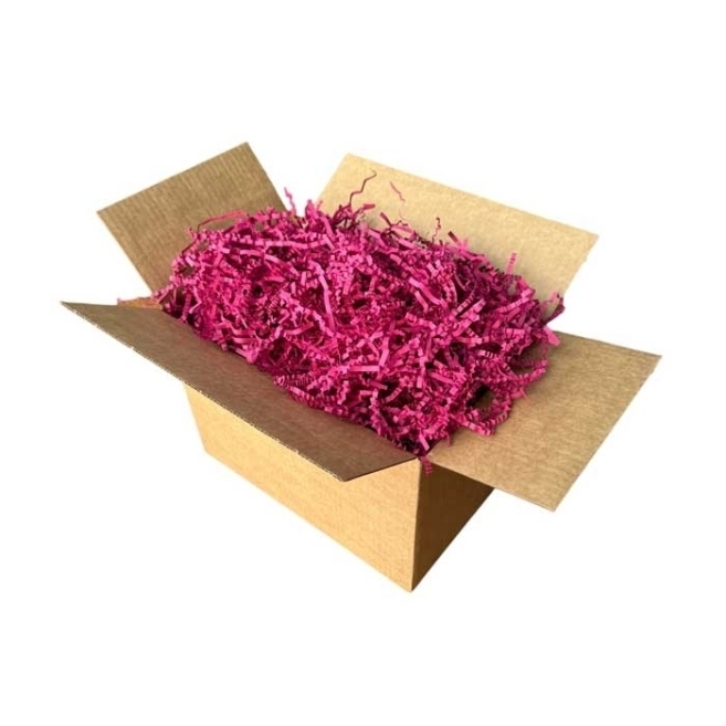 Zigzag Clipped Paper Filling Material - Claret Red - 250Gr. - 1